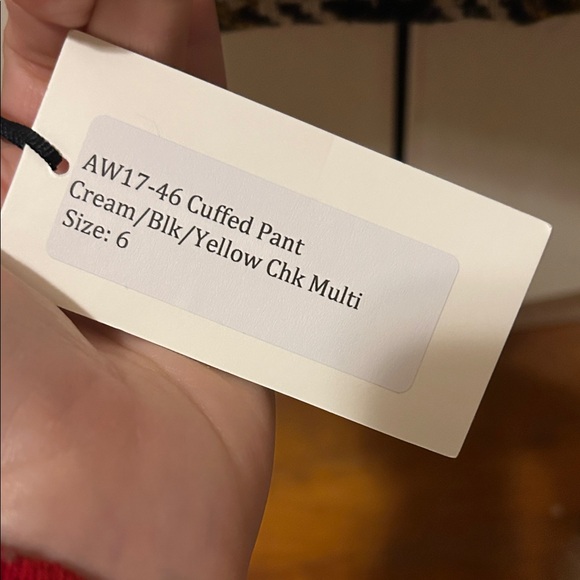 Sea New York Plaid Ankle Pants in Black and Gold - Picture 4 of 7